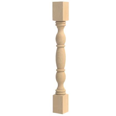 Designs Of Distinction English Country Double Square Island Column - Hard Maple 01030210HM1